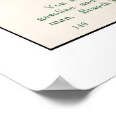 Kaart 1914, Santa Barbara aan Los Cruces Poster (Hoek)