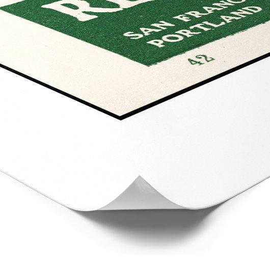 Kaart 1914, Santa Barbara-Ventura Poster (Hoek)