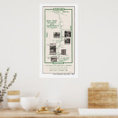 Kaart 1914, SF naar Petaluma Poster (Keuken)