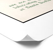 Kaart 1914, stad Santa Barbara Poster (Hoek)