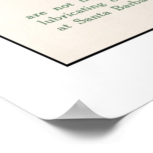 Kaart 1914, stad Santa Barbara Poster (Hoek)