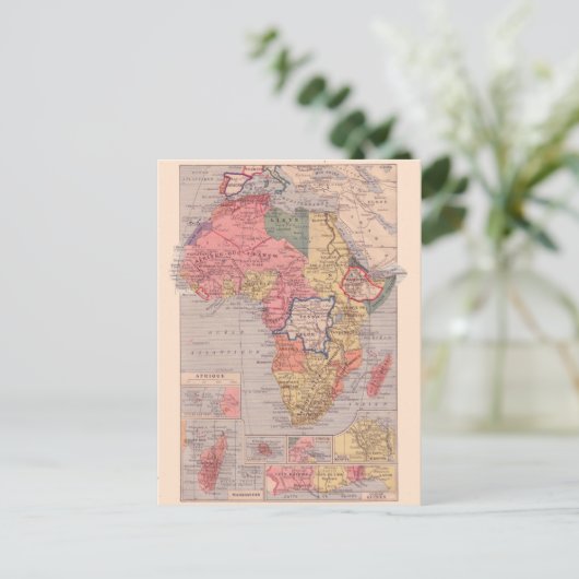 kaart, 1920, Afrika Briefkaart (Staand voorkant)