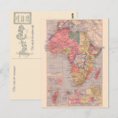 kaart, 1920, Afrika Briefkaart (Voorkant / Achterkant)