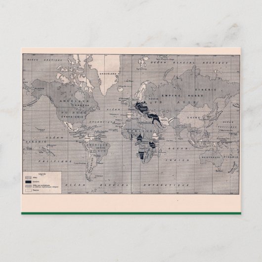  kaart, 1920, Eerste Wereldoorlog, gevechtsfronten Briefkaart (Voorkant)