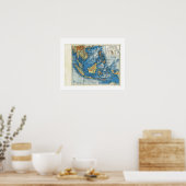 kaart, 1920, Frans, L'IndoChine et Insolinde Poster (Keuken)