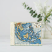 kaart, 1920, Indochine et Insulinde Briefkaart (Staand voorkant)