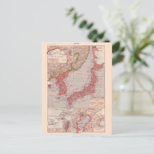  kaart, 1920, Japan Briefkaart (Staand voorkant)