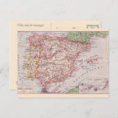  kaart, 1920, Spanje Briefkaart (Voorkant / Achterkant)