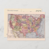  kaart, 1920, Verenigde Staten Briefkaart (Voorkant / Achterkant)