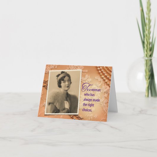  Kaart 1930 voor haar (Voorkant)