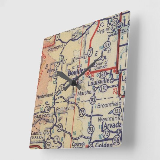  kaart 1948 van Boulder Vierkante Klok (Hoek)