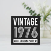 Kaart 1976 Birthday Flat (Staand voorkant)