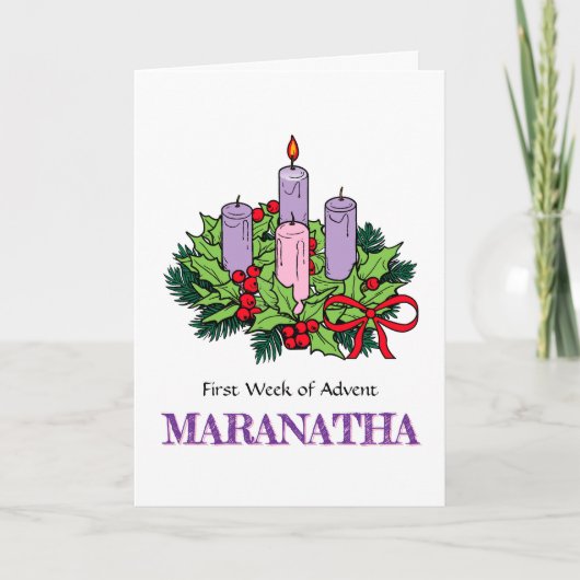 Kaart #1 van 4 voor Advent (eerste week) (Voorkant)