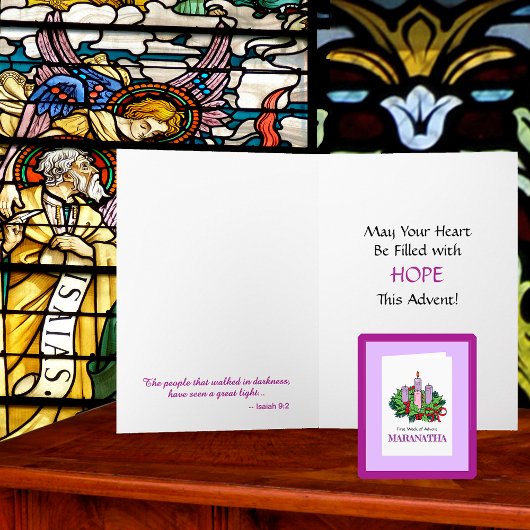 Kaart #1 van 4 voor Advent (eerste week)