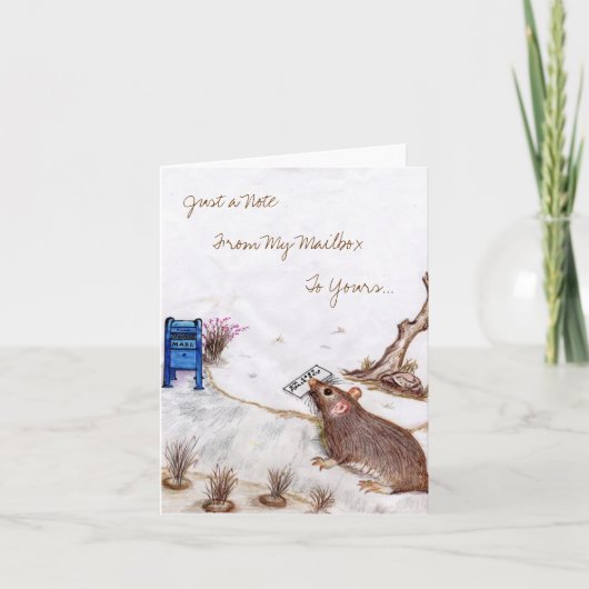 Kaart 1. van de Nota van Molly van de brievenbus (Voorkant)