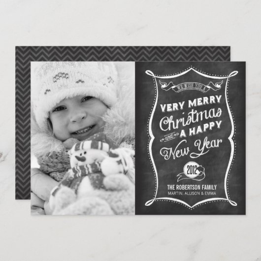 kaart 2013 LINK HIERONDER | Chalkboard 2012 Kerstm (Voorkant / Achterkant)