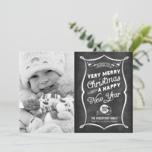 kaart 2013 LINK HIERONDER | Chalkboard 2012 Kerstm (Staand voorkant)