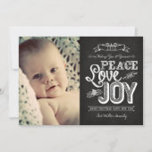 kaart 2013 LINK HIERONDER | Chalkboard Peace, Love (Voorkant)