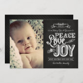 kaart 2013 LINK HIERONDER | Chalkboard Peace, Love (Voorkant / Achterkant)