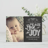 kaart 2013 LINK HIERONDER | Chalkboard Peace, Love (Staand voorkant)