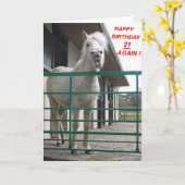 Kaart 21 van de verjaardag opnieuw (Gele Bloem)