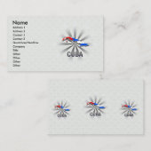Kaart 2.0 voor de vlag van Cuba Visitekaartje (Voorkant / Achterkant)