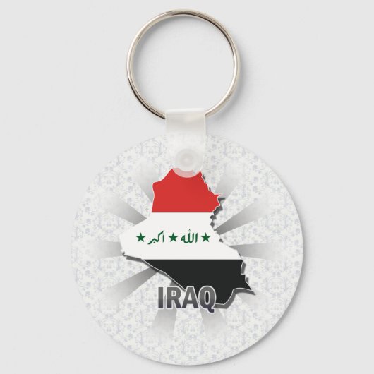 Kaart 2.0 voor de vlag van Irak Sleutelhanger (Voorkant)