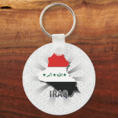 Kaart 2.0 voor de vlag van Irak Sleutelhanger (Voorkant)