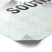 Kaart 2.0 voor de Zuid-Koreaanse vlag Poster (Hoek)