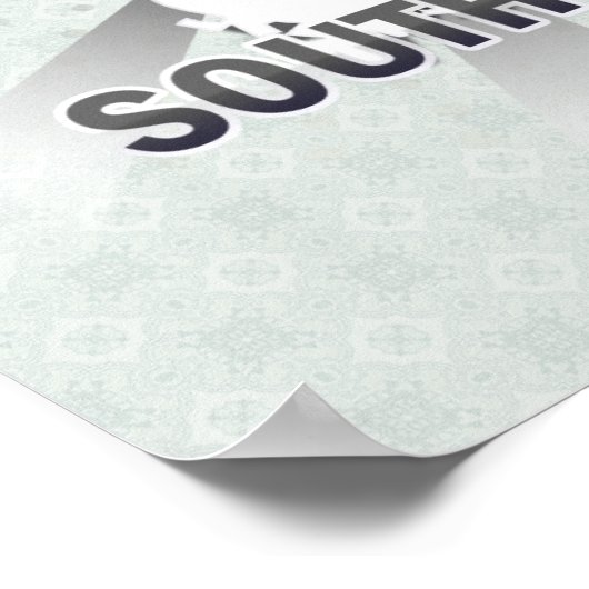 Kaart 2.0 voor de Zuid-Koreaanse vlag Poster (Hoek)