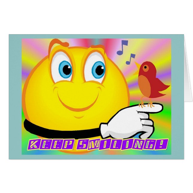 Kaart 2 blijven glimlachen (Voorkant Horizontaal)