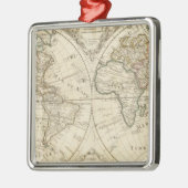 Kaart 2 metalen ornament (Links)