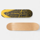 Kaart 2 Pittsburgh Persoonlijk Skateboard (Horizontaal)