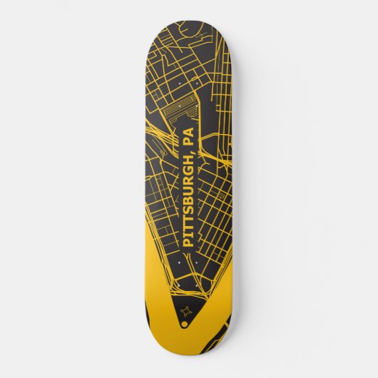Kaart 2 Pittsburgh Persoonlijk Skateboard (Voorkant)