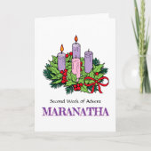 Kaart #2 van 4 voor Advent (tweede week) (Voorkant)