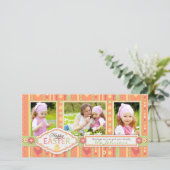 'Kaart 2 van de Foto van het Kuiken Lil Feestdagenkaart (Staand voorkant)