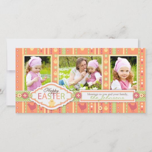 'Kaart 2 van de Foto van het Kuiken Lil Feestdagenkaart (Voorkant)