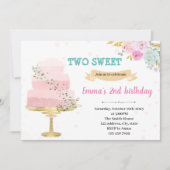 Kaart 2e verjaardag uitnodiging (Voorkant)