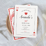 Kaart 30th Birthday Invitation<br><div class="desc">Maak kennis met ons nieuwste product, de "30e verjaardag op de 30e verjaardag van de Kaart van de Harten Party", de perfecte manier om je historische verjaardag te vieren met een aanraking van Las Vegas, casino glamour en art deco-stijl. Onze set wordt geleverd met alles wat u nodig hebt om...</div>