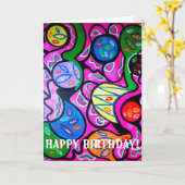 Kaart 35 van de verjaardag (Gele Bloem)