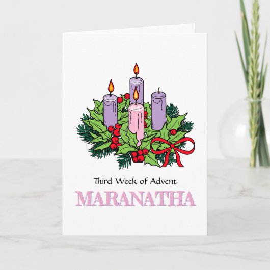 Kaart #3 van 4 voor Advent (derde week) (Voorkant)