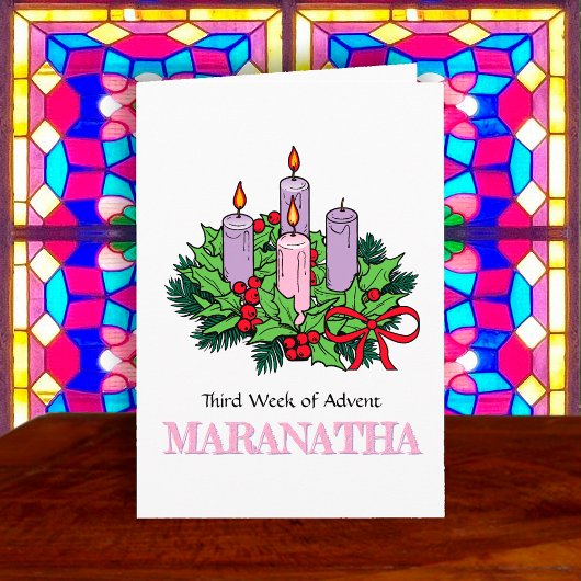 Kaart #3 van 4 voor Advent (derde week)