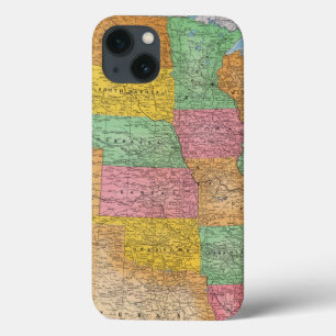 Kaart 3 van Verenigde Staten iPhone 13 Hoesje