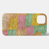 Kaart 3 van Verenigde Staten Case-Mate iPhone Case (Achterkant (horizontaal))