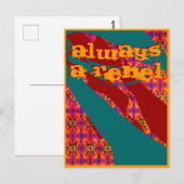 Kaart 47: Altijd een rebel (Voorkant / Achterkant)