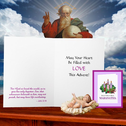 Kaart #4 van 4 voor Advent (vierde week)