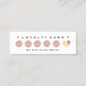 Kaart 6 Punch Makeup White Rose Blue Spark Klantenkaartje (Achterkant)