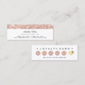 Kaart 6 Punch Makeup White Rose Blue Spark Klantenkaartje (Voorkant / Achterkant)