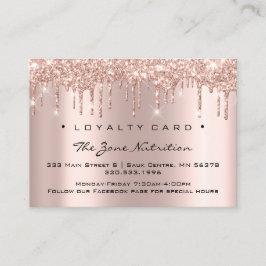 Kaart 6 Punch Nutrition Health Herbs Roos Klantenkaartje