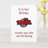 Kaart "70ste verjaardag" en je ROCKT NOG STEEDS (Gele Bloem)